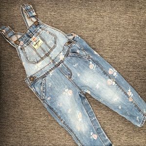 OshKosh B’gosh floral overalls